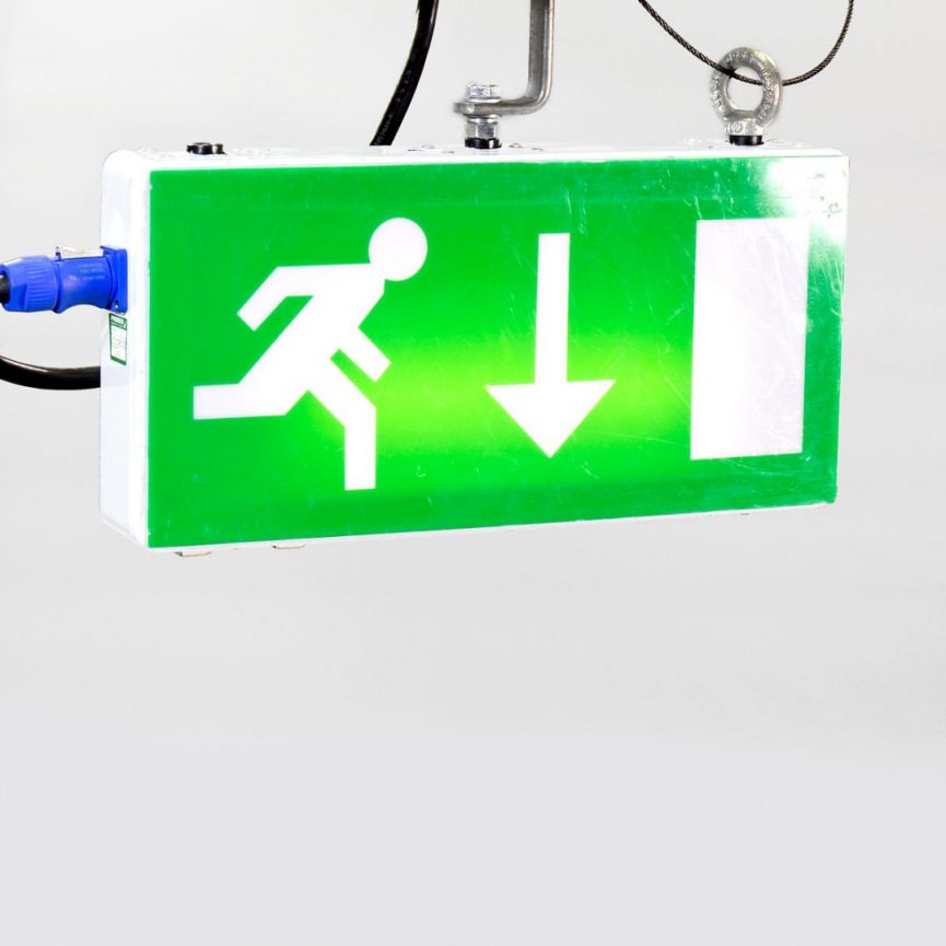 Maintained Fire Exit Sign