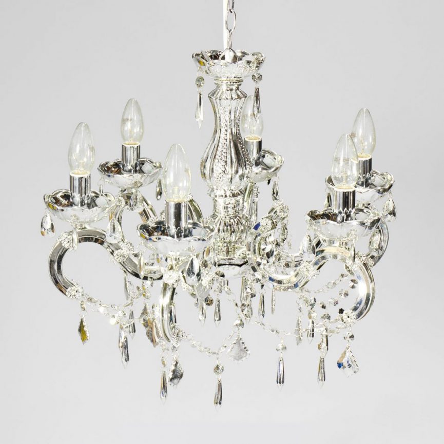 6 Arm Shallow Chandelier