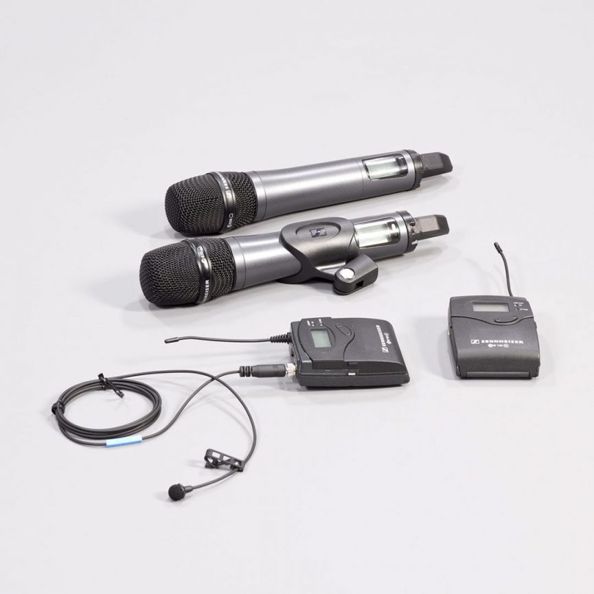 Sennheiser G3-100 4-way Radio Microphone Set Microphones