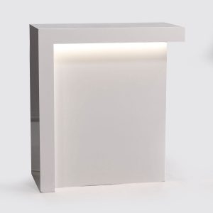White Spray Lacquered Counter
