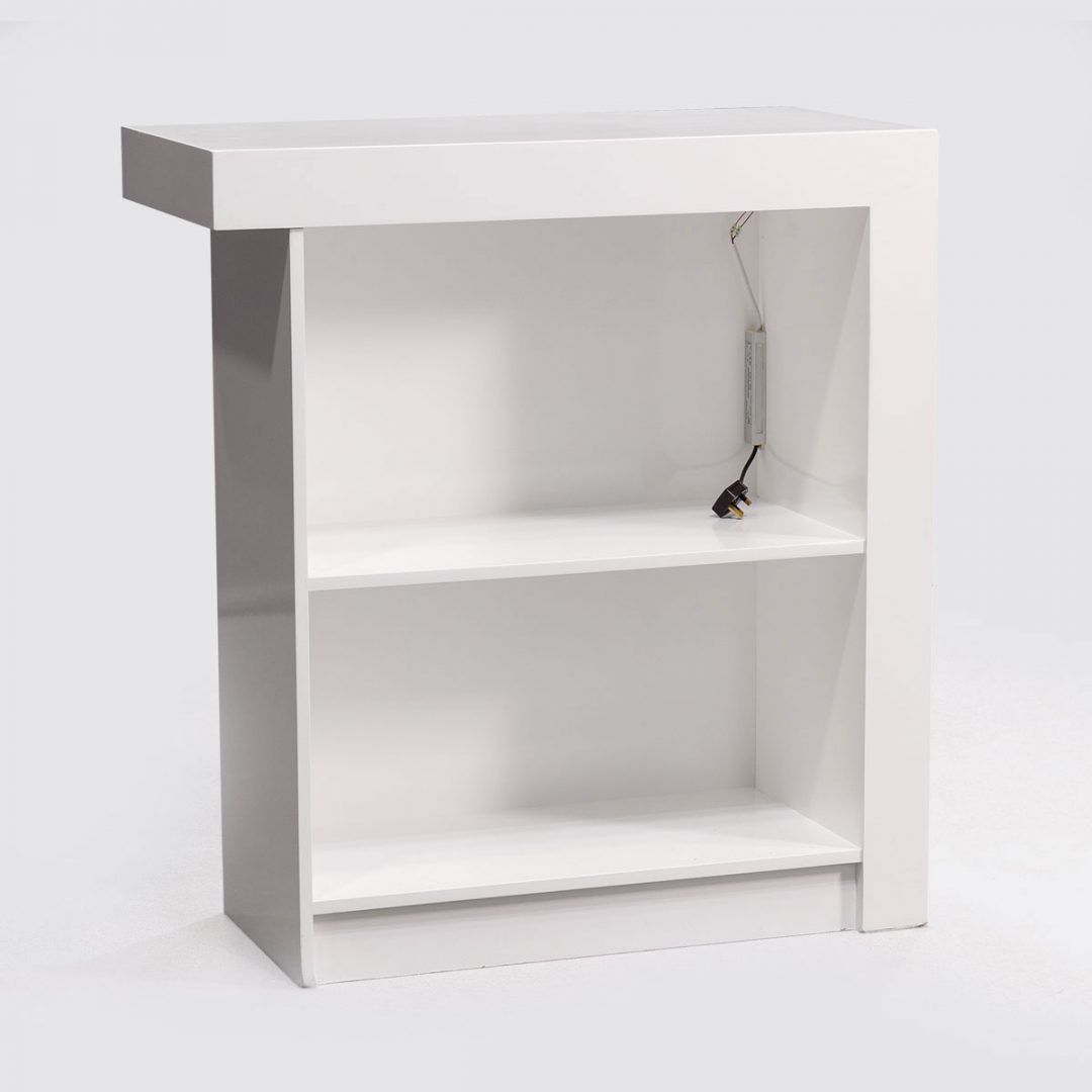 White Spray Lacquered Counter White Spray Lacquered Counter