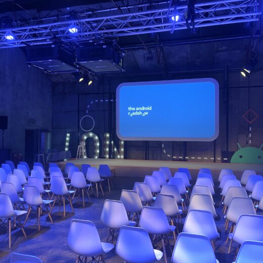 The Android Roadshow conference stage