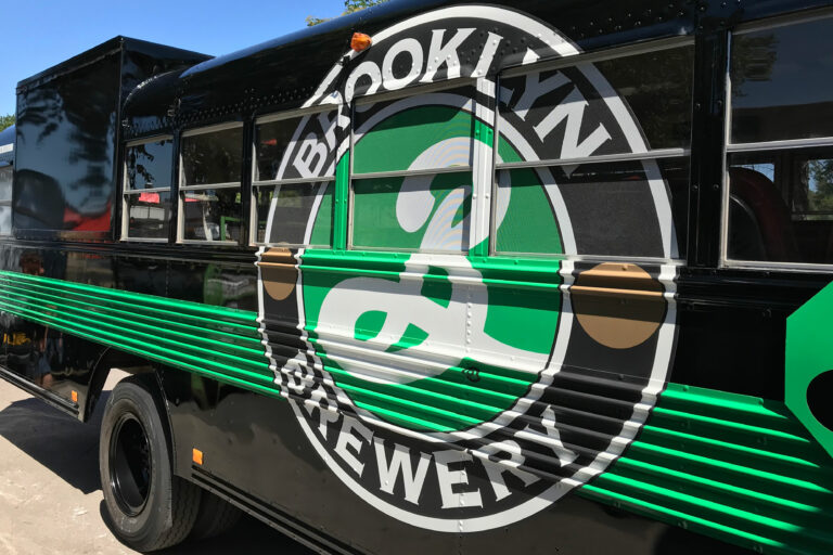Brooklyn Lager Bus large exterior branding