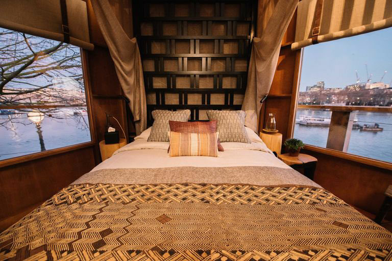 Virgin Holidays pop up Treehouse on the Thames interior complete