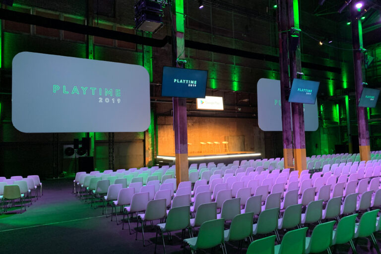 Google Playtime 2019 Conference stage