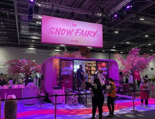 Lush Snow Fairy pop-up shop