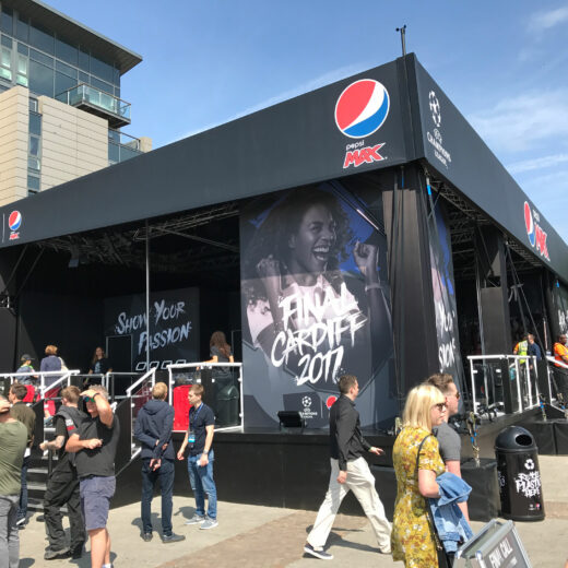 Pepsi Max UEFA Champions League Cardiff 2017 Pop up exterior