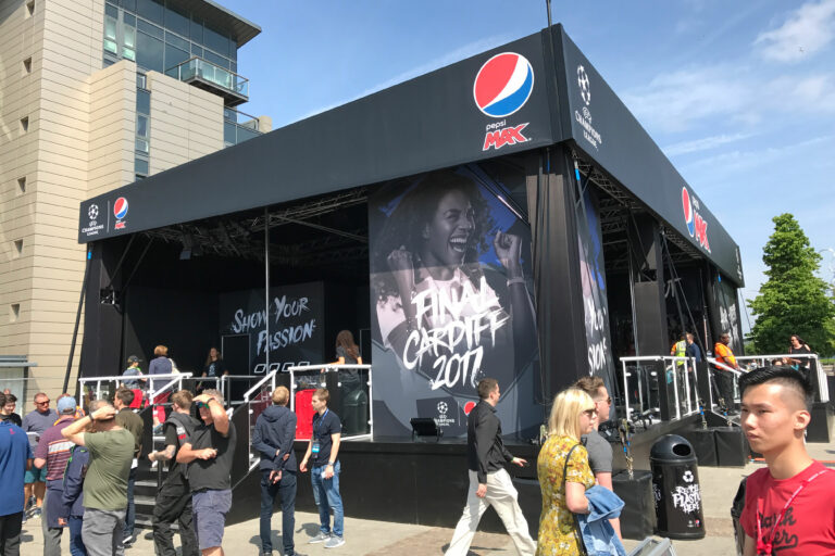 Pepsi Max UEFA Champions League Cardiff 2017 Pop up exterior