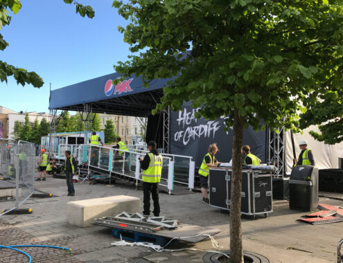 Pepsi Max UEFA Champions League Cardiff 2017 Pop up mid construction