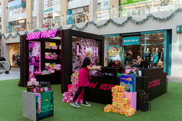 Snow Fairy Lush Pop up Shop Presentation Design Services