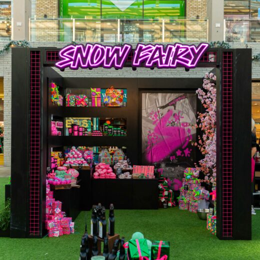 Lush snow fairy pop-up shop