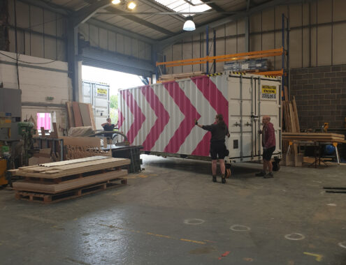 Lush-pop-up-salon-shipping-containers-arriving-in-unit
