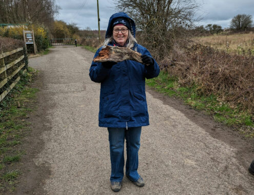 Jane and her trophy Woodland trust