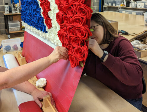 Working-on-floral-union-flag