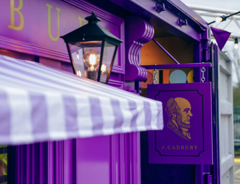 Victorian Cadbury shop front.